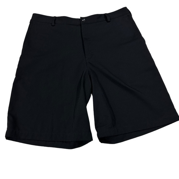 Nike Golf Dri-Fit Men Black Performance Chino Shorts Sz 38x10 Quick Dry Stretch - Picture 1 of 14